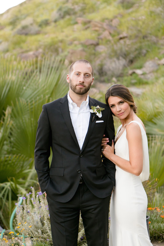 Real Wedding, Palm Springs Wedding, bride & groom