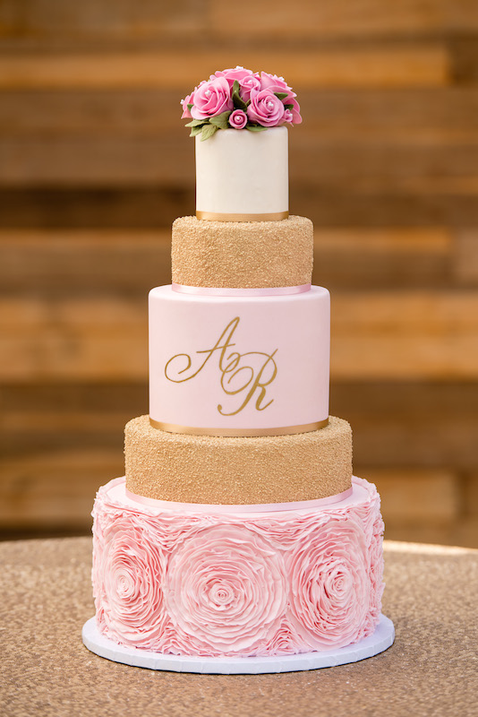 Wedding Cake, San Diego Wedding, pink roses