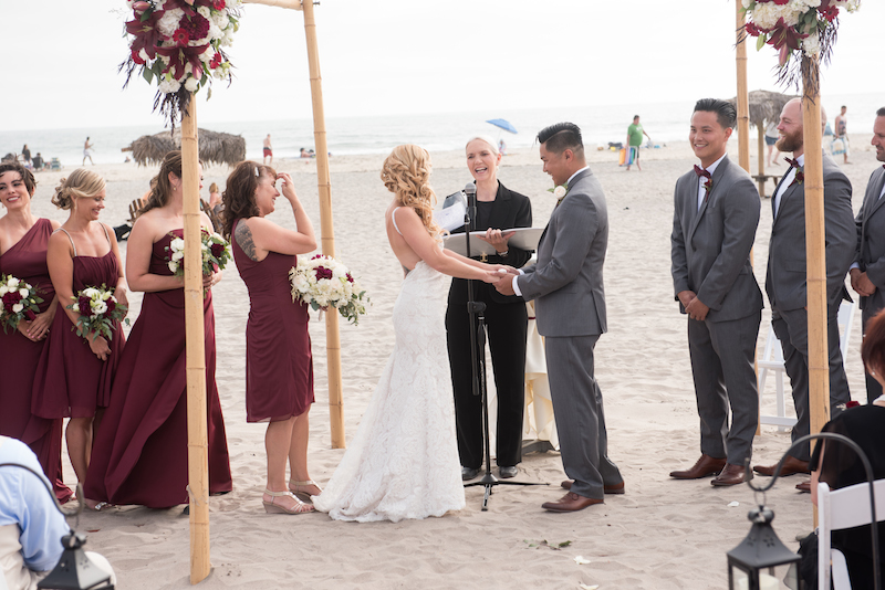 beach wedding, Oceanside, wedding vows