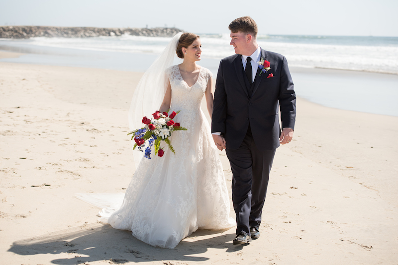 beach weddings, Oceanside, tides