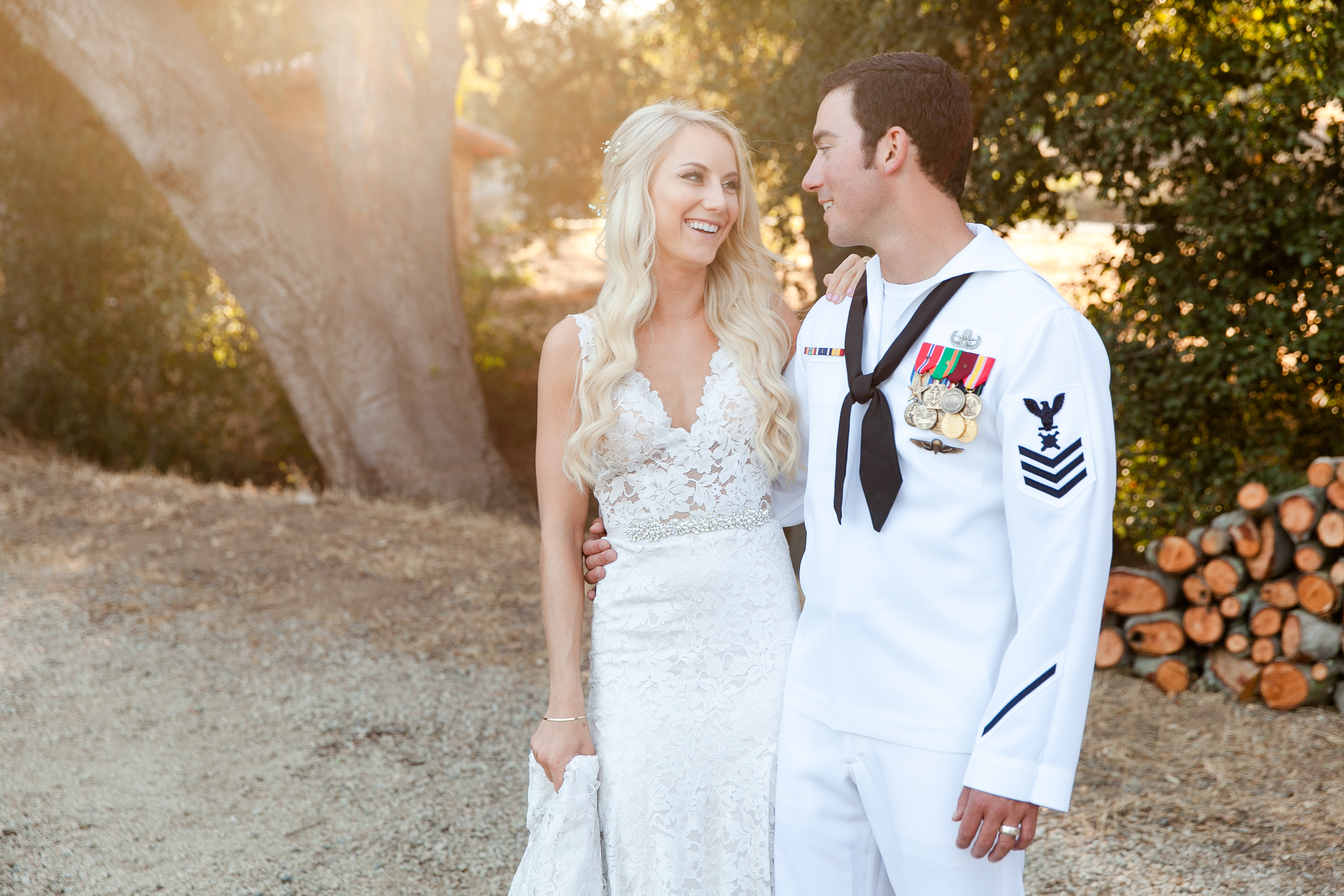 Real Wedding, bride and groom, military wedding