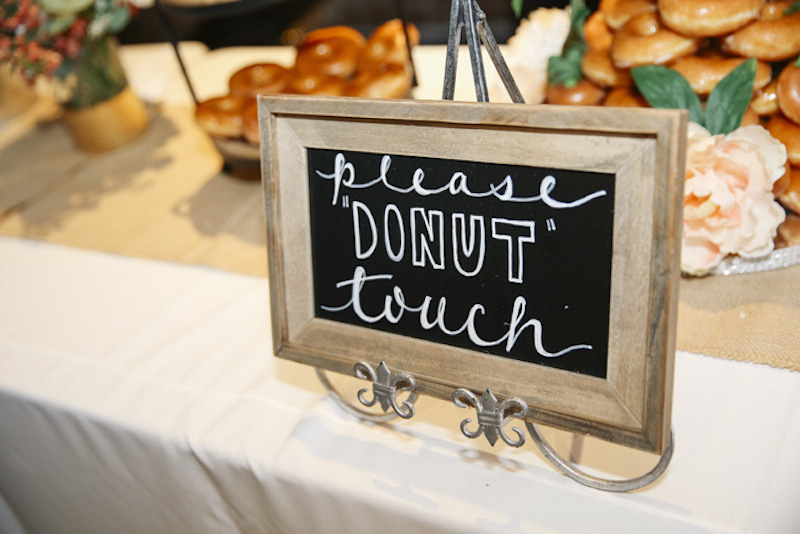 Donut bar, signage, 