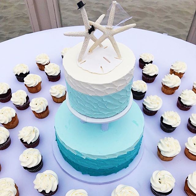 wedding cake, starfish