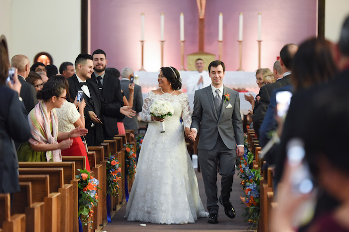 bride and groom, church wedding