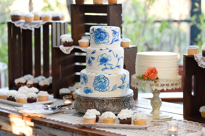 Wedding cake, dessert table