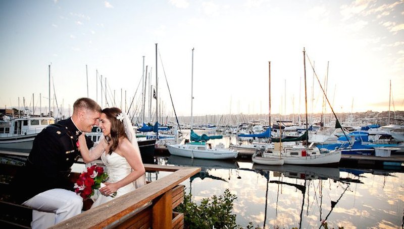 bride & groom, marine, boats