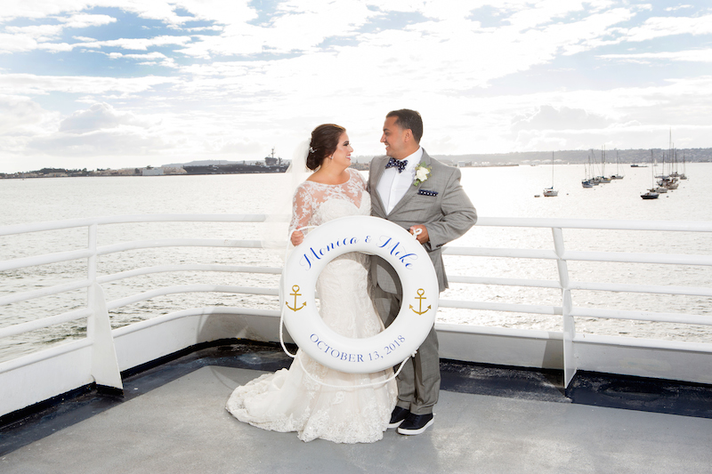 bride, groom, boat