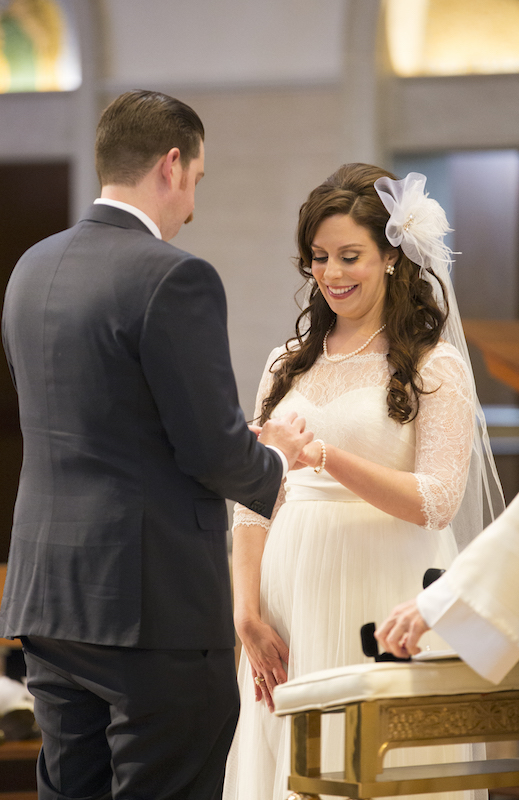 bride, groom, exchanging wedding rings