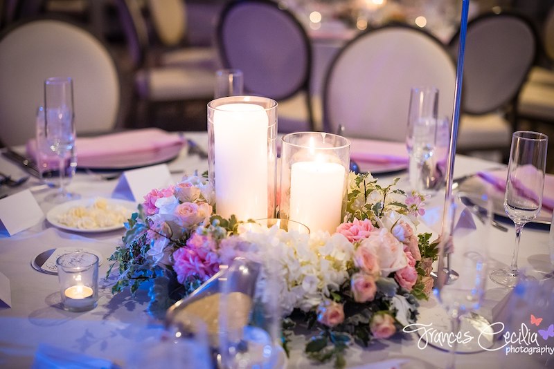 tablescape, table design, candles, flowers
