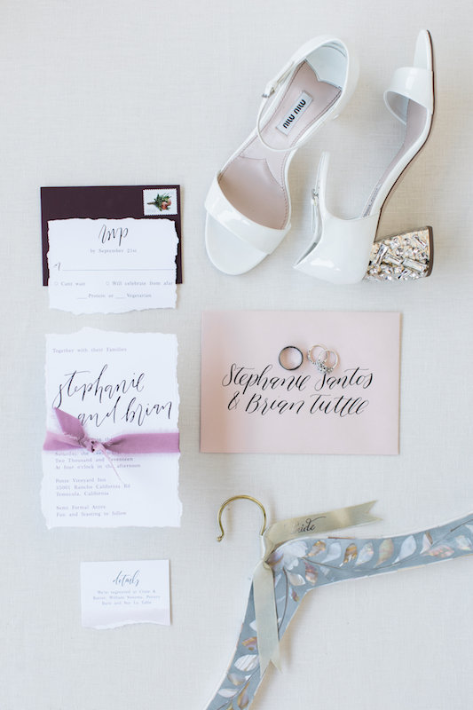 wedding invitations, stationery, shoes