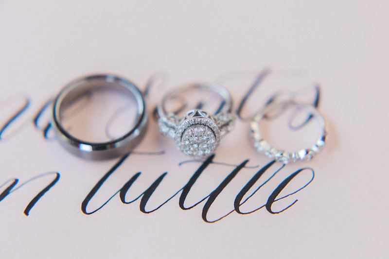 Wedding rings, diamonds