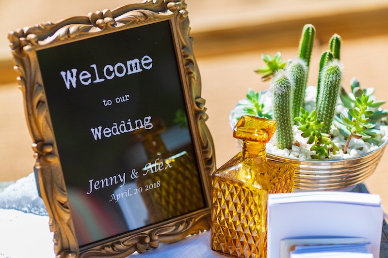 wedding welcome sign