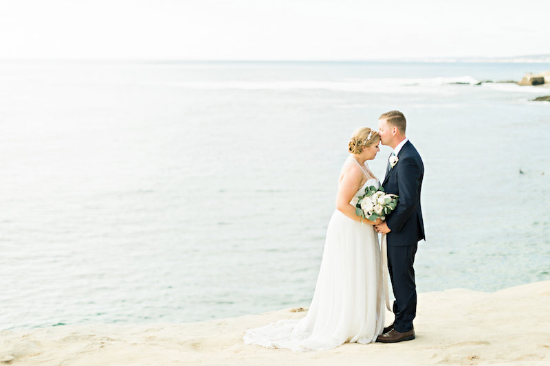 bride, groom, beach