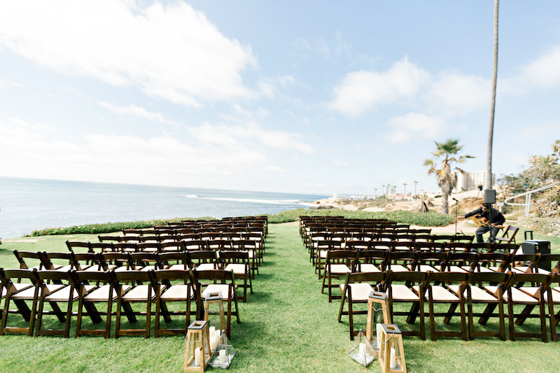 beach wedding ceremony site