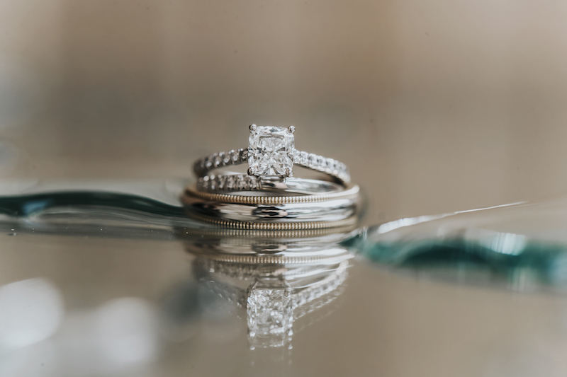 Wedding Rings, diamonds, platinum