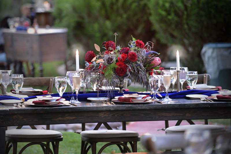 tablescape, flowers, candles
