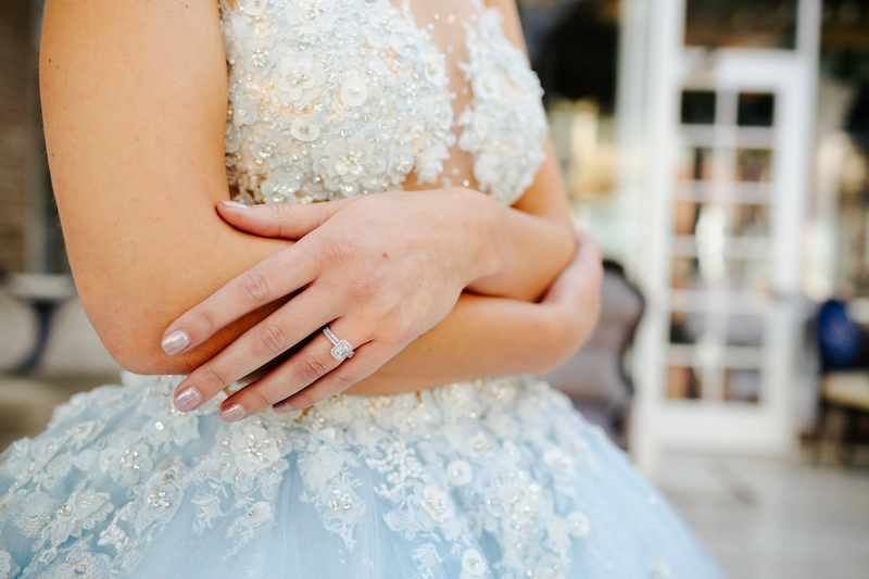 bride, wedding dress, wedding ring