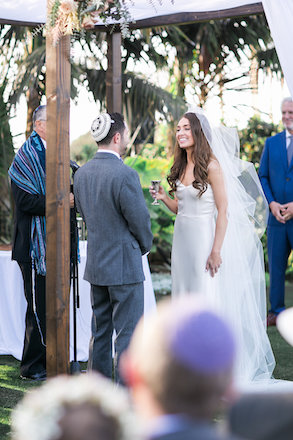 bride, groom, wedding vows, jewish wedding