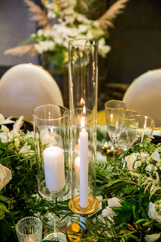 tablescape, table design, candles