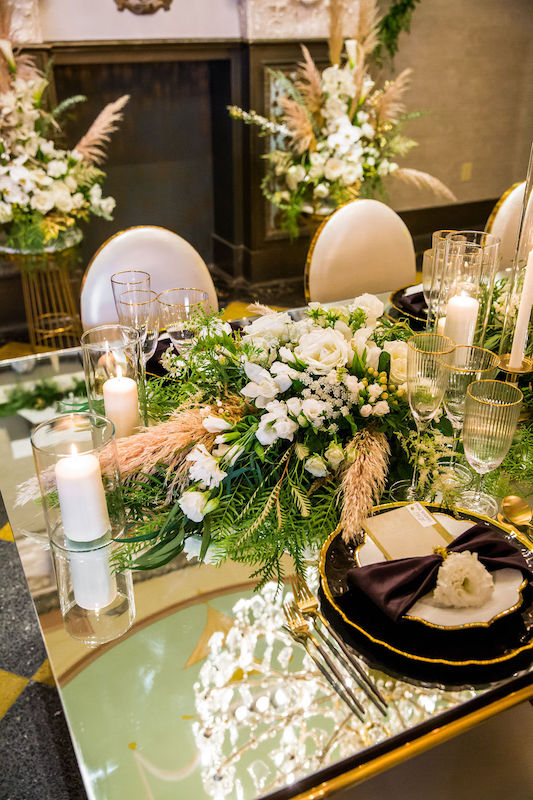 tablescape, table design, floral centerpieces