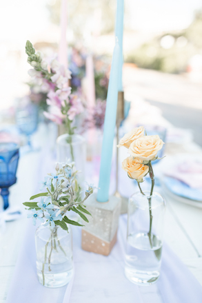 Winery Wedding, tablescape, candles