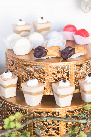 miniature dessert display