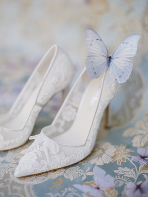 wedding shoes, butterfly