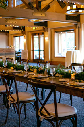 wedding reception, table setting