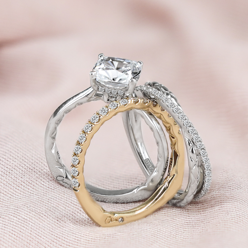 engagement and wedding ring